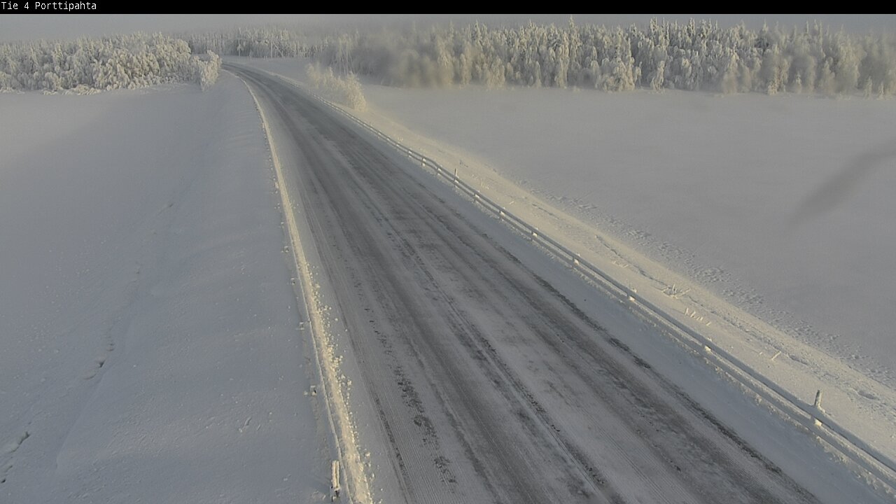 Weather Camera Image Road 4 Sodankylä, Porttipahta, Sodankylä, Lappi