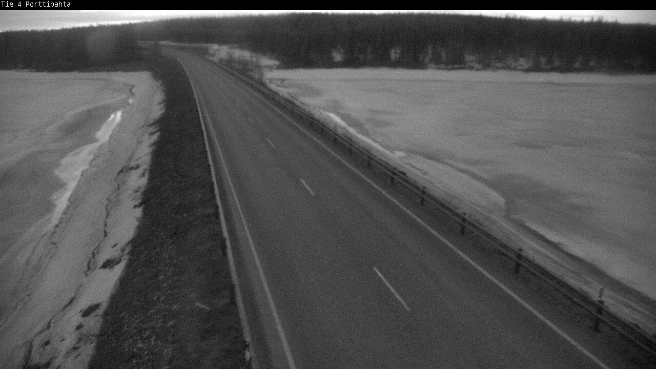 Weather Camera Image Road 4 Sodankylä, Porttipahta, Sodankylä, Lappi