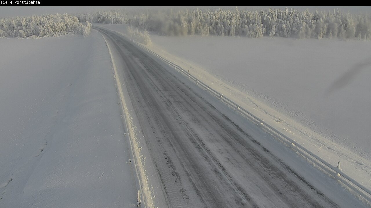 Weather Camera Image Road 4 Sodankylä, Porttipahta, Sodankylä, Lappi