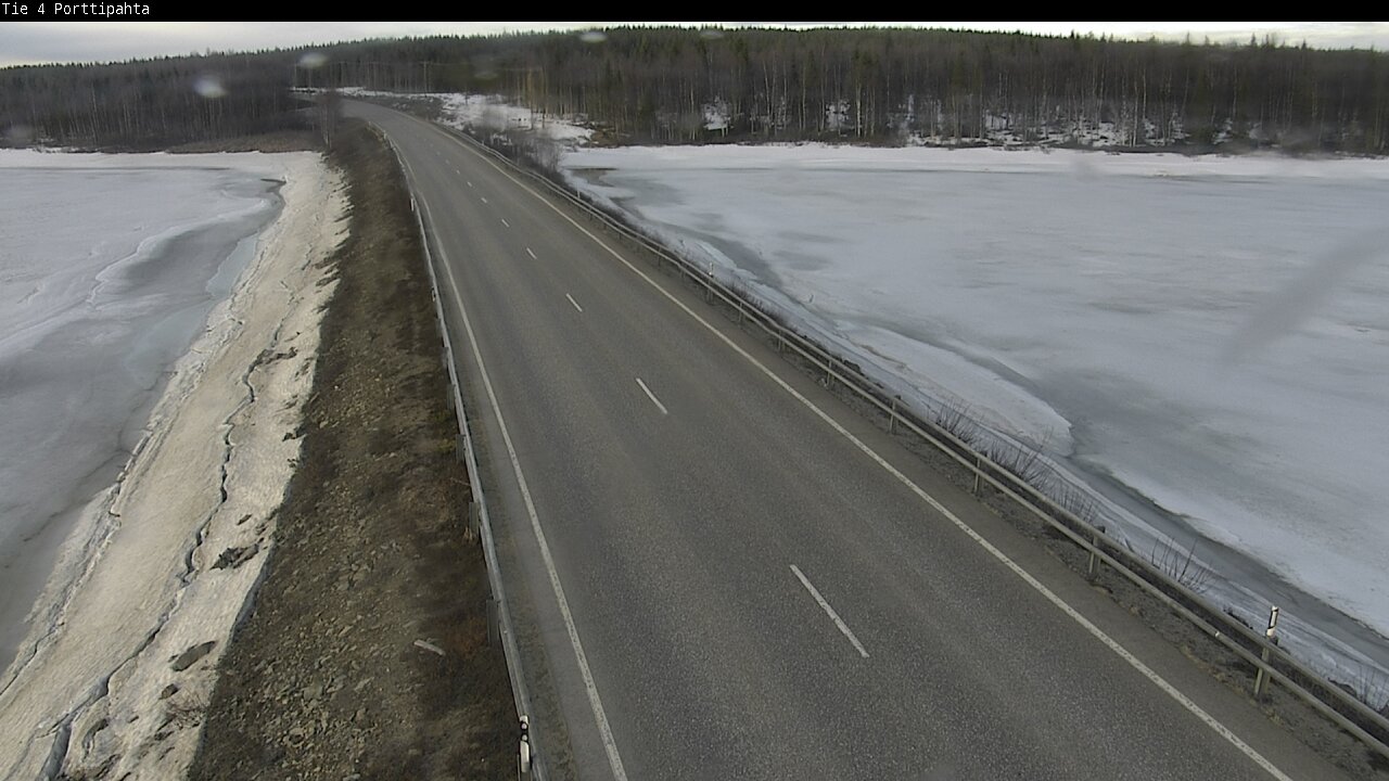 Weather Camera Image Väg 4 Sodankylä, Porttipahta, Sodankylä, Lappi