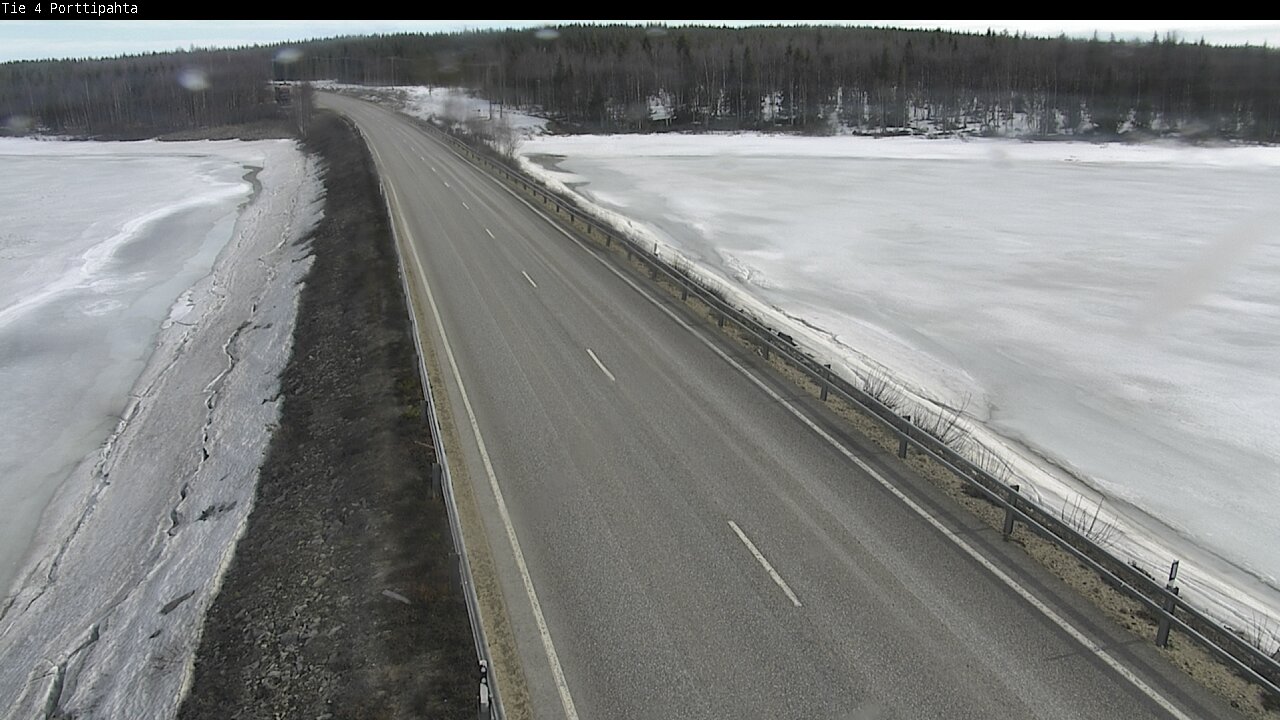 Weather Camera Image Väg 4 Sodankylä, Porttipahta, Sodankylä, Lappi