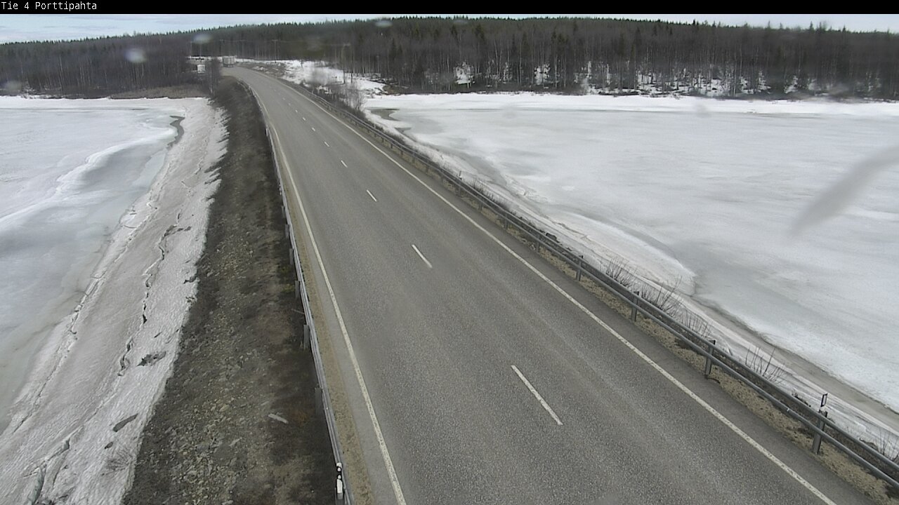 Weather Camera Image Väg 4 Sodankylä, Porttipahta, Sodankylä, Lappi