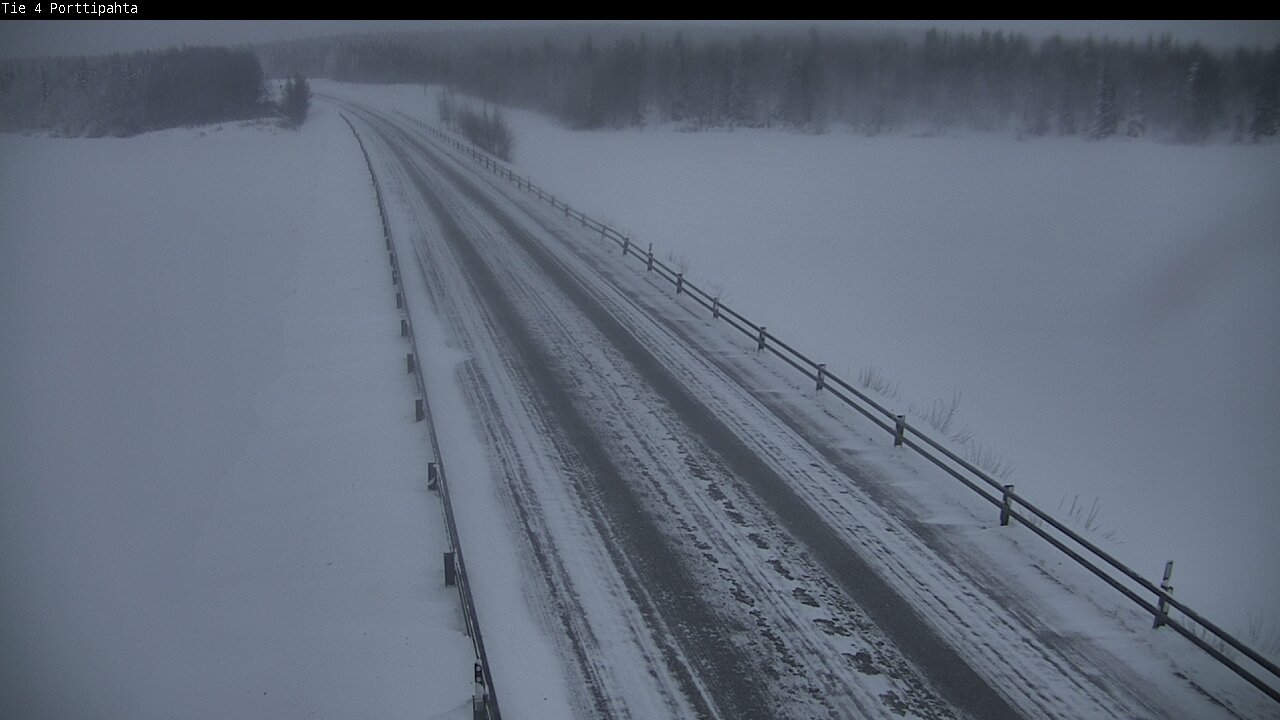 Weather Camera Image Road 4 Sodankylä, Porttipahta, Sodankylä, Lappi