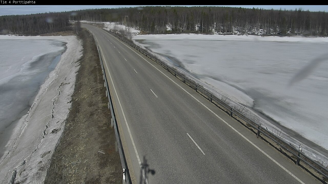 Weather Camera Image Väg 4 Sodankylä, Porttipahta, Sodankylä, Lappi