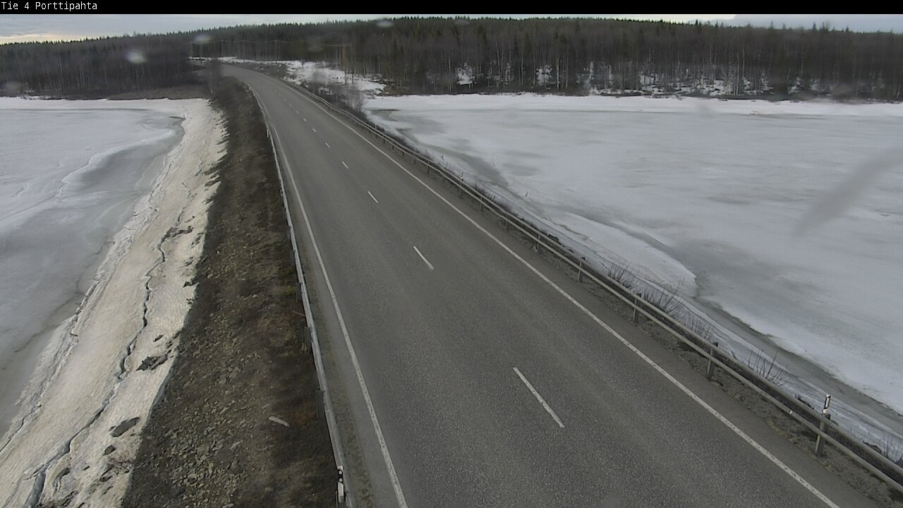 Weather Camera Image Väg 4 Sodankylä, Porttipahta, Sodankylä, Lappi