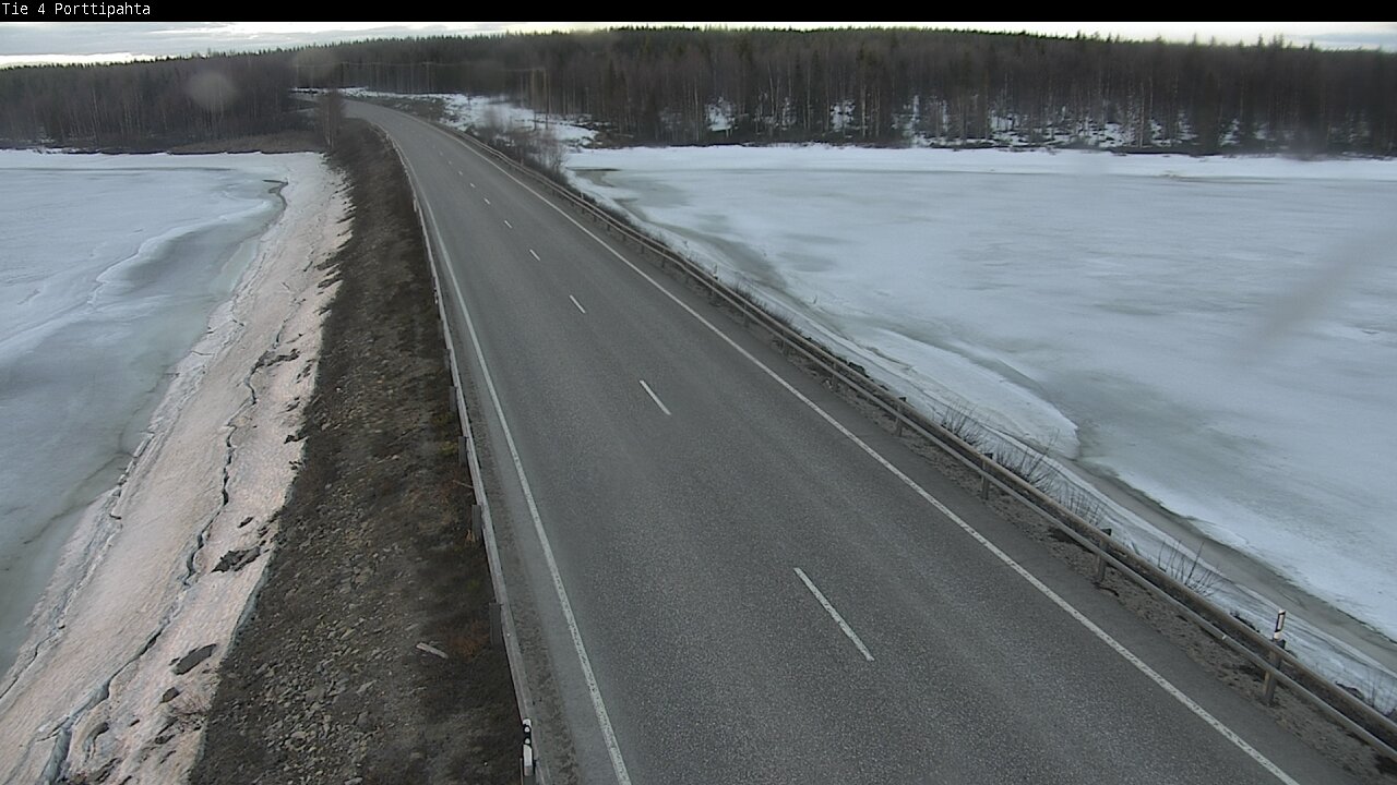 Weather Camera Image Väg 4 Sodankylä, Porttipahta, Sodankylä, Lappi
