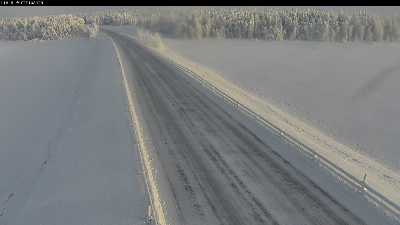 Weather Camera Image Road 4 Sodankylä, Porttipahta, Sodankylä, Lappi
