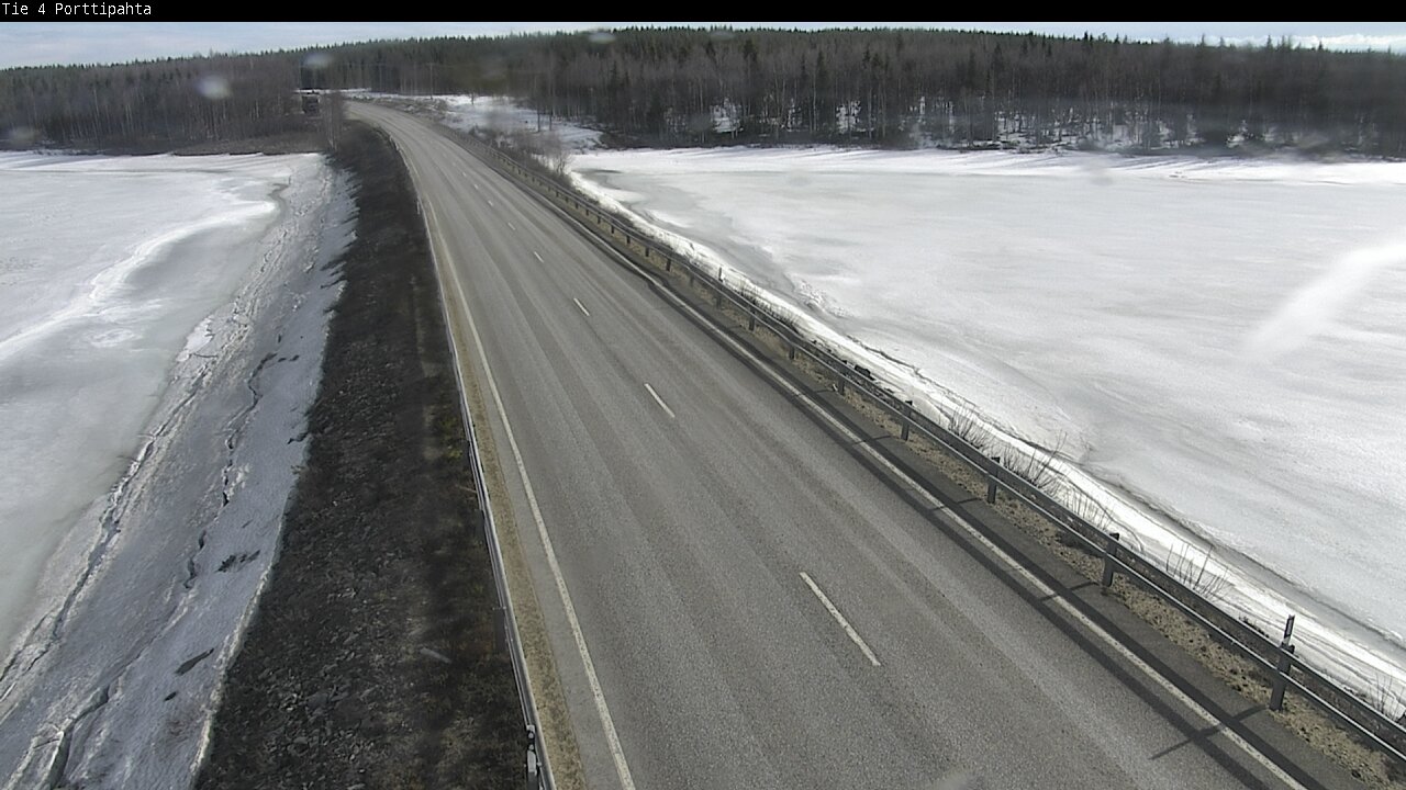 Weather Camera Image Väg 4 Sodankylä, Porttipahta, Sodankylä, Lappi
