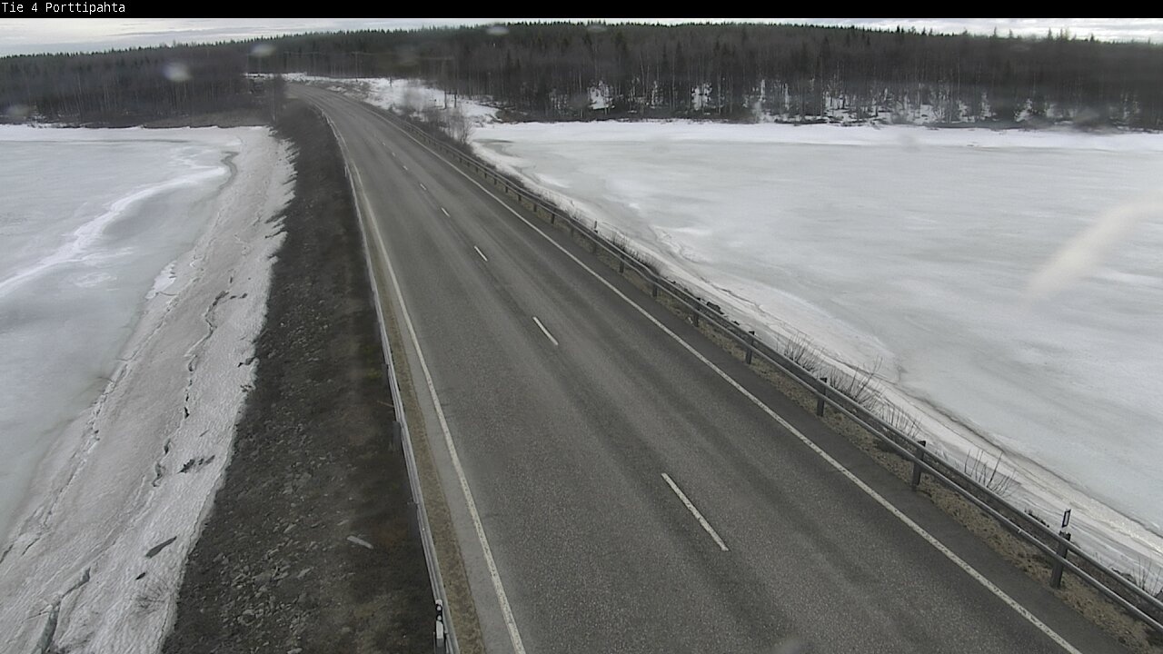 Weather Camera Image Väg 4 Sodankylä, Porttipahta, Sodankylä, Lappi