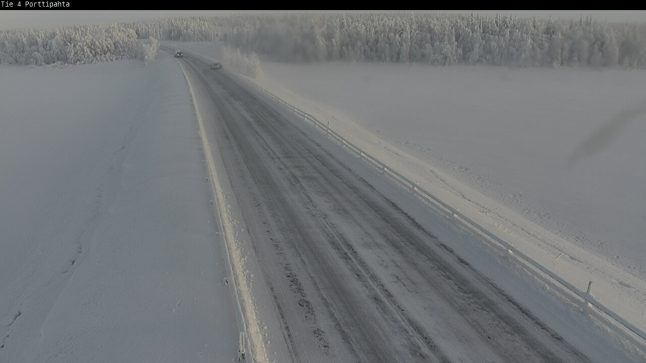 Weather Camera Image Road 4 Sodankylä, Porttipahta, Sodankylä, Lappi