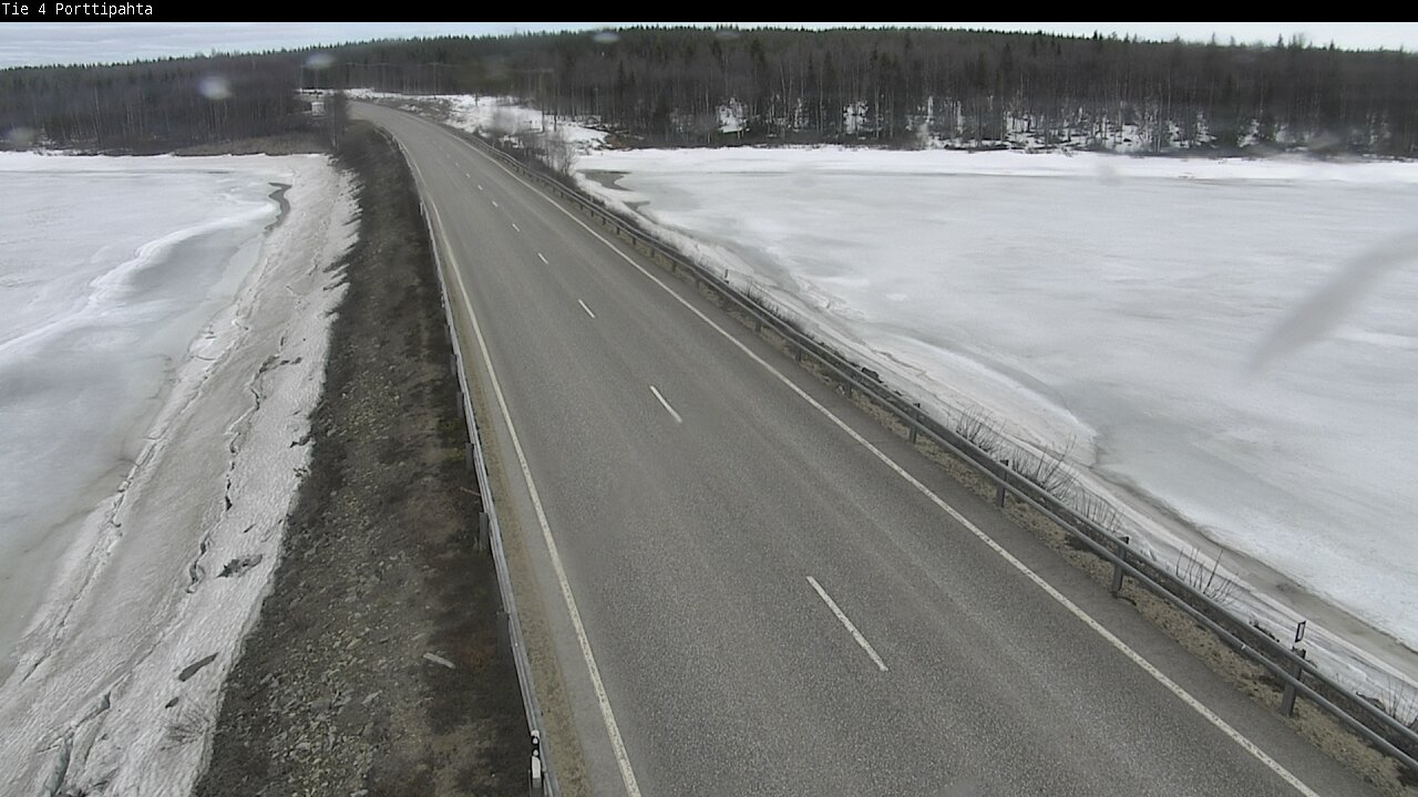 Weather Camera Image Väg 4 Sodankylä, Porttipahta, Sodankylä, Lappi