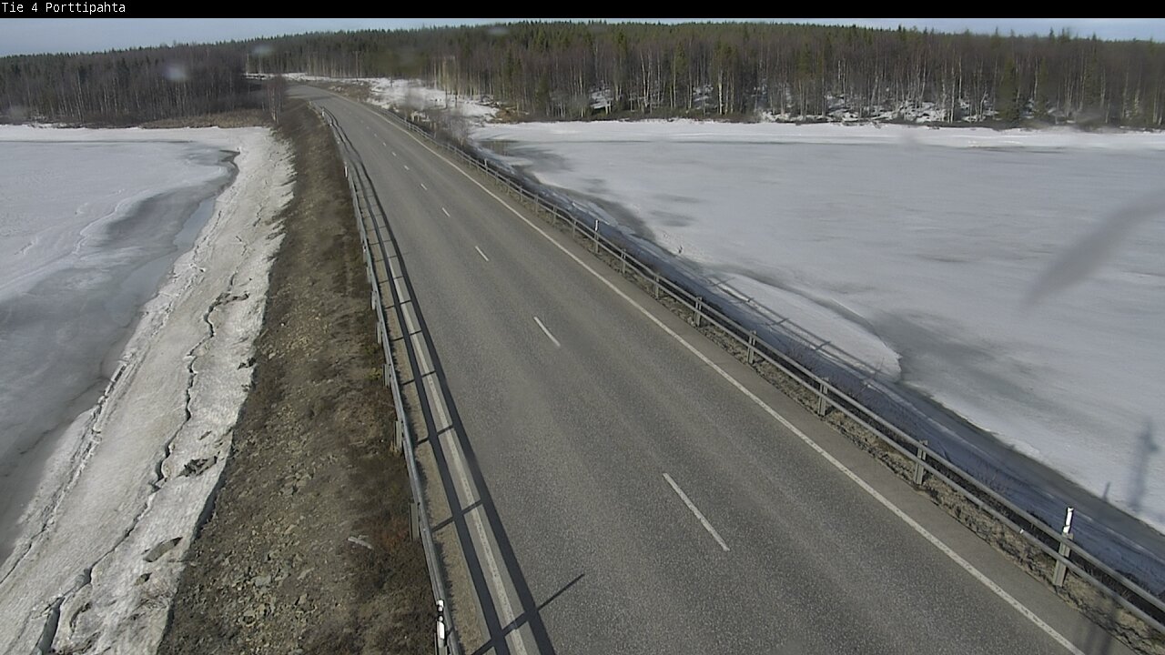 Weather Camera Image Väg 4 Sodankylä, Porttipahta, Sodankylä, Lappi