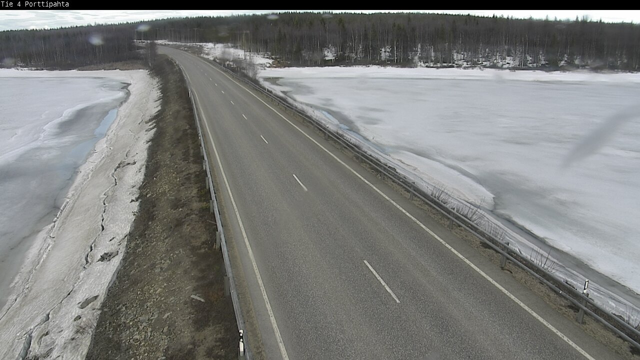 Weather Camera Image Väg 4 Sodankylä, Porttipahta, Sodankylä, Lappi