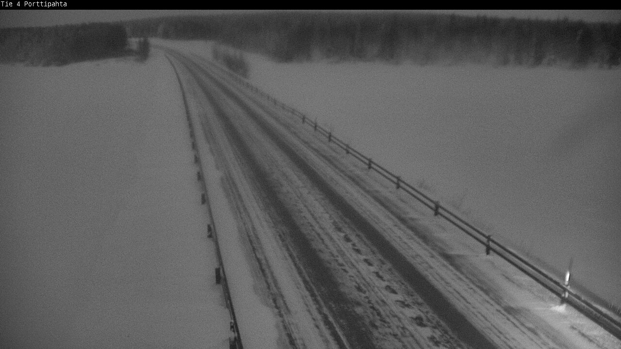 Weather Camera Image Road 4 Sodankylä, Porttipahta, Sodankylä, Lappi