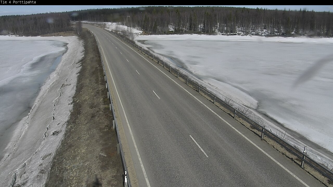 Weather Camera Image Väg 4 Sodankylä, Porttipahta, Sodankylä, Lappi