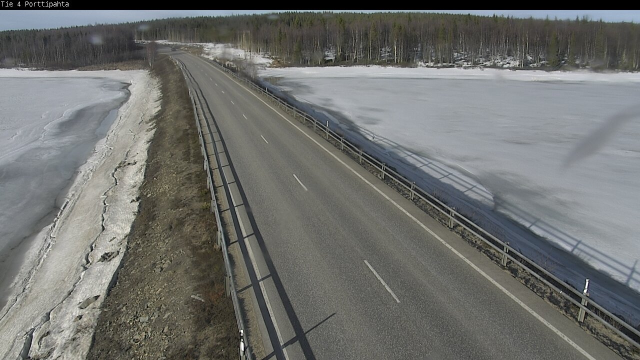 Weather Camera Image Väg 4 Sodankylä, Porttipahta, Sodankylä, Lappi