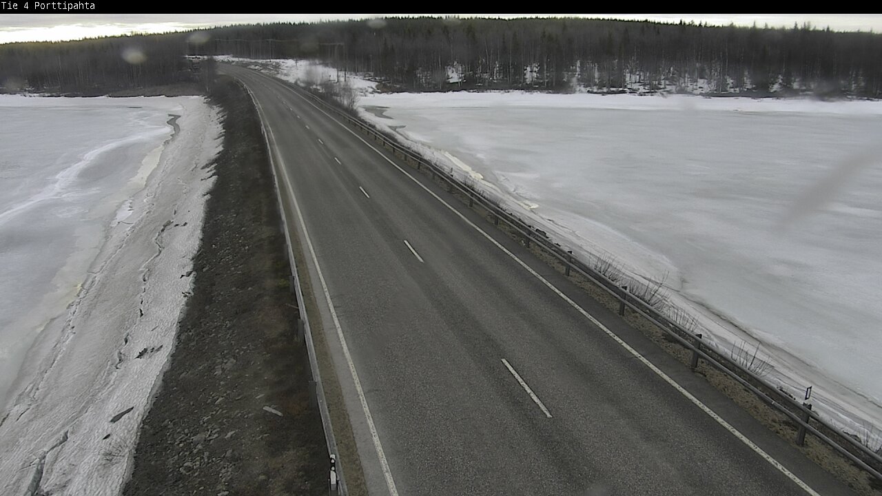 Weather Camera Image Väg 4 Sodankylä, Porttipahta, Sodankylä, Lappi