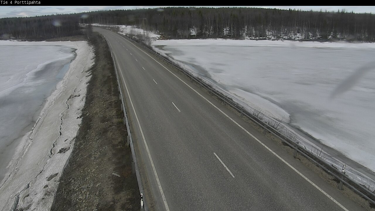 Weather Camera Image Väg 4 Sodankylä, Porttipahta, Sodankylä, Lappi