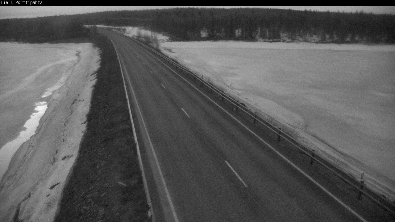 Weather Camera Image Väg 4 Sodankylä, Porttipahta, Sodankylä, Lappi