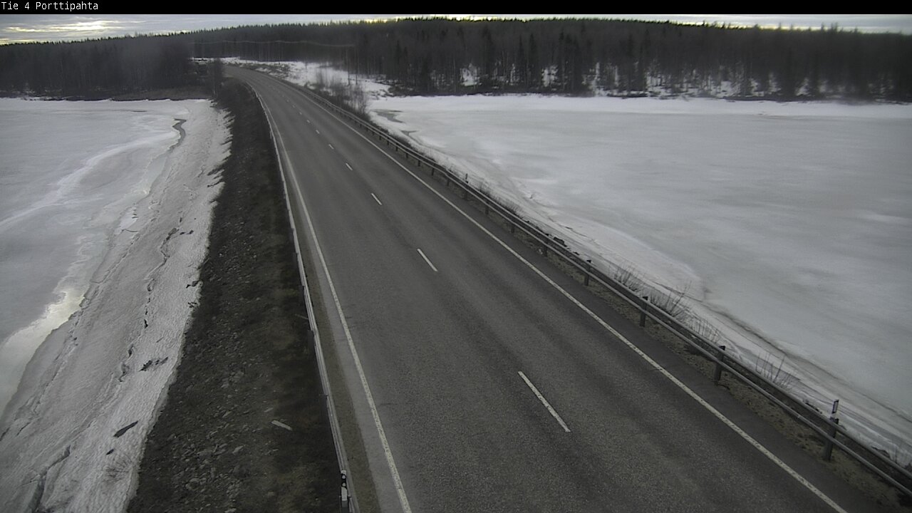 Weather Camera Image Väg 4 Sodankylä, Porttipahta, Sodankylä, Lappi