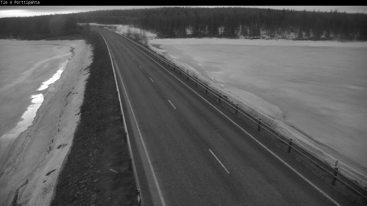 Weather Camera Image Väg 4 Sodankylä, Porttipahta, Sodankylä, Lappi