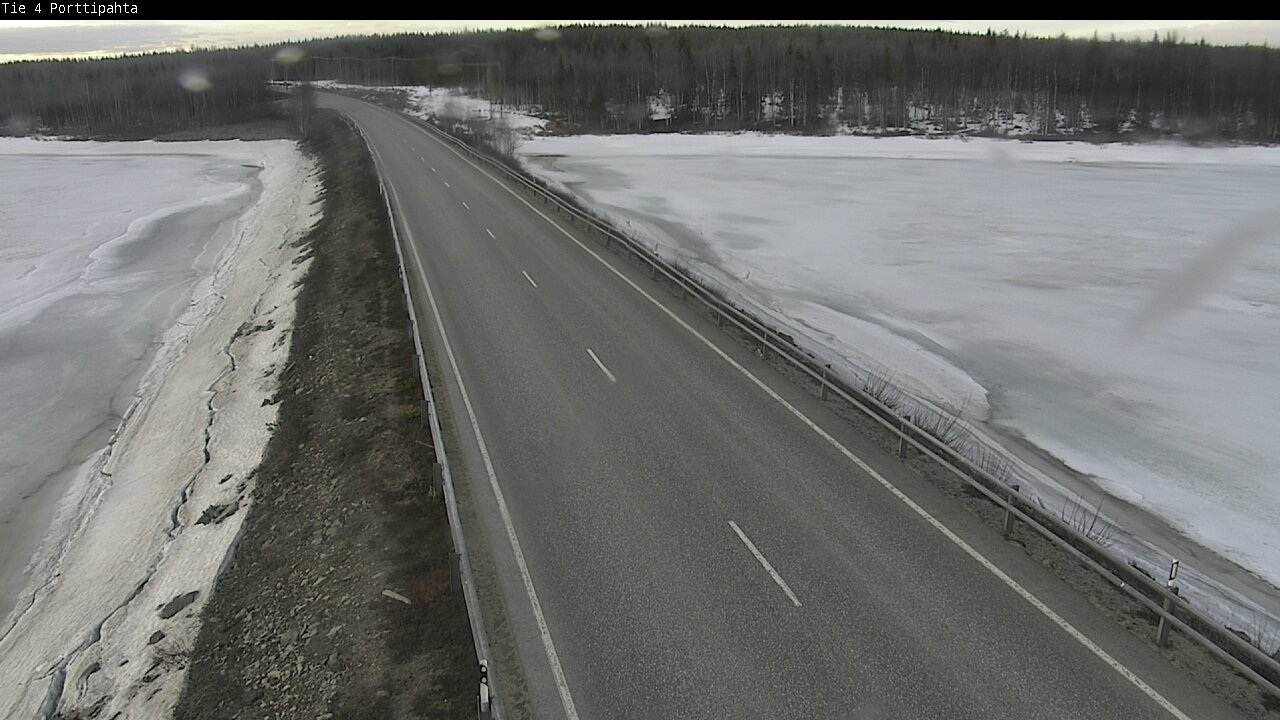 Weather Camera Image Väg 4 Sodankylä, Porttipahta, Sodankylä, Lappi