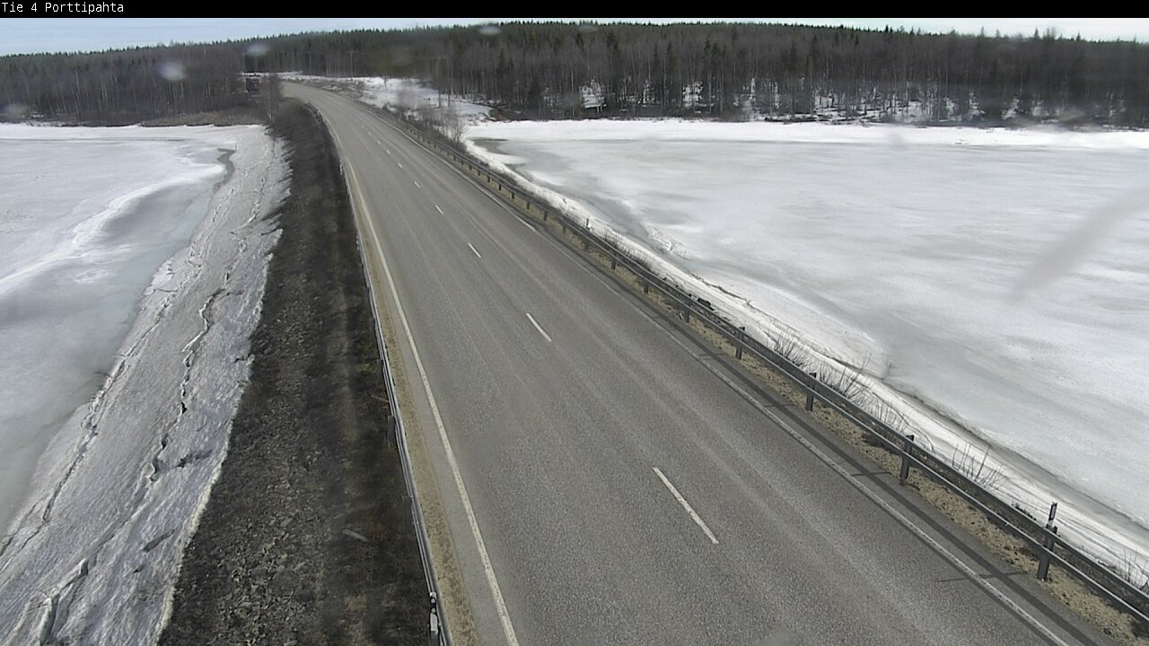 Weather Camera Image Väg 4 Sodankylä, Porttipahta, Sodankylä, Lappi