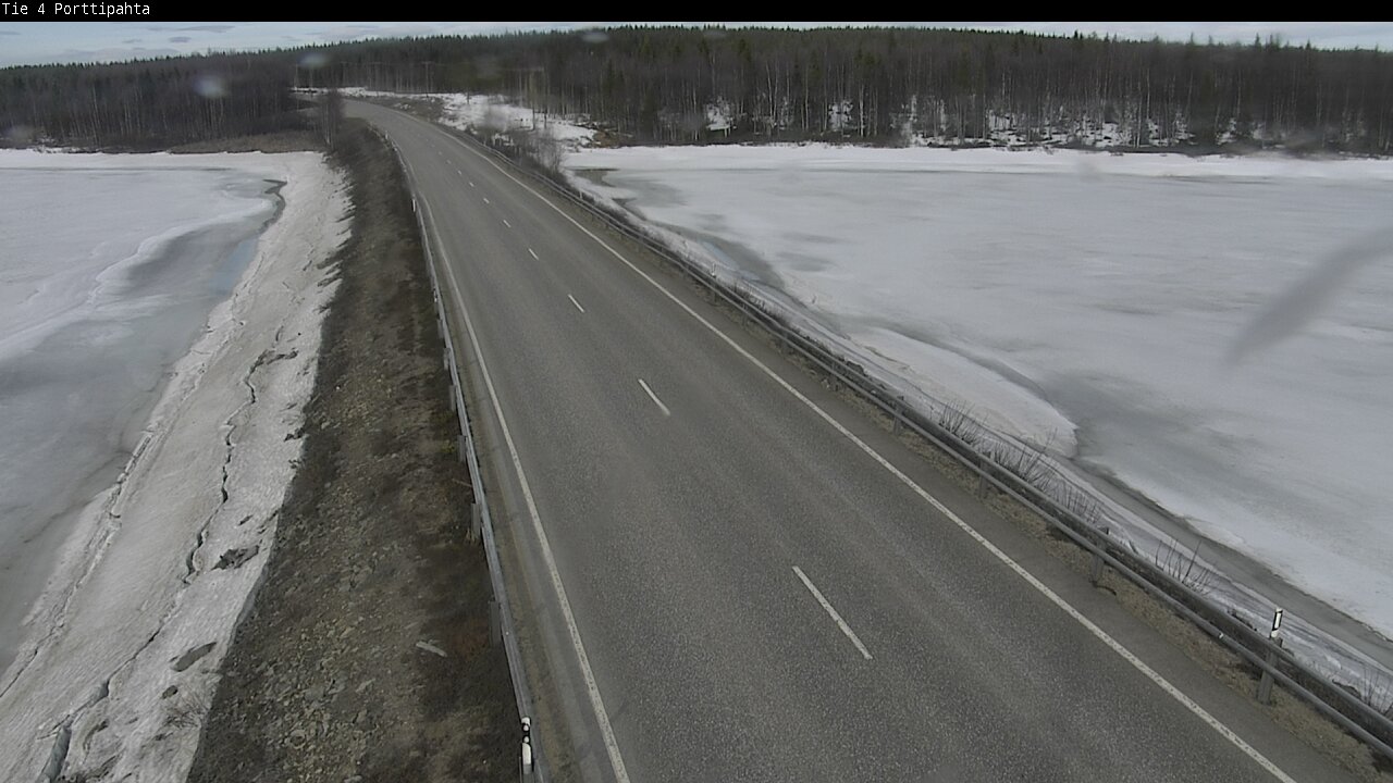 Weather Camera Image Väg 4 Sodankylä, Porttipahta, Sodankylä, Lappi