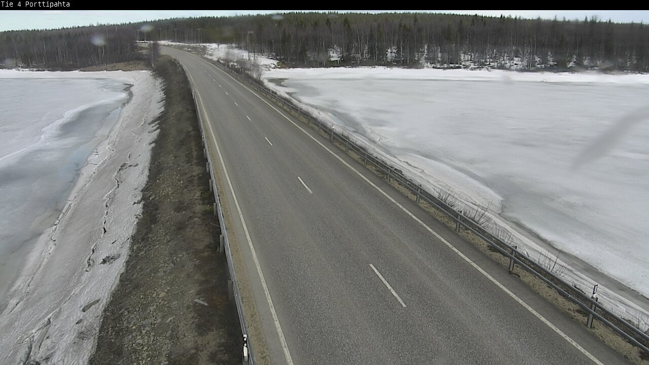Weather Camera Image Väg 4 Sodankylä, Porttipahta, Sodankylä, Lappi