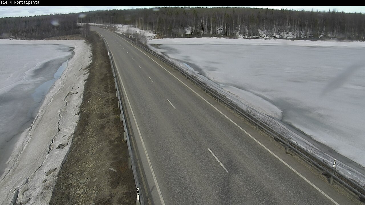 Weather Camera Image Väg 4 Sodankylä, Porttipahta, Sodankylä, Lappi