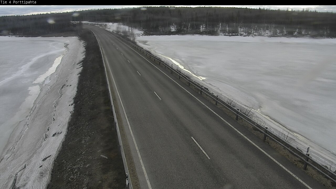 Weather Camera Image Väg 4 Sodankylä, Porttipahta, Sodankylä, Lappi