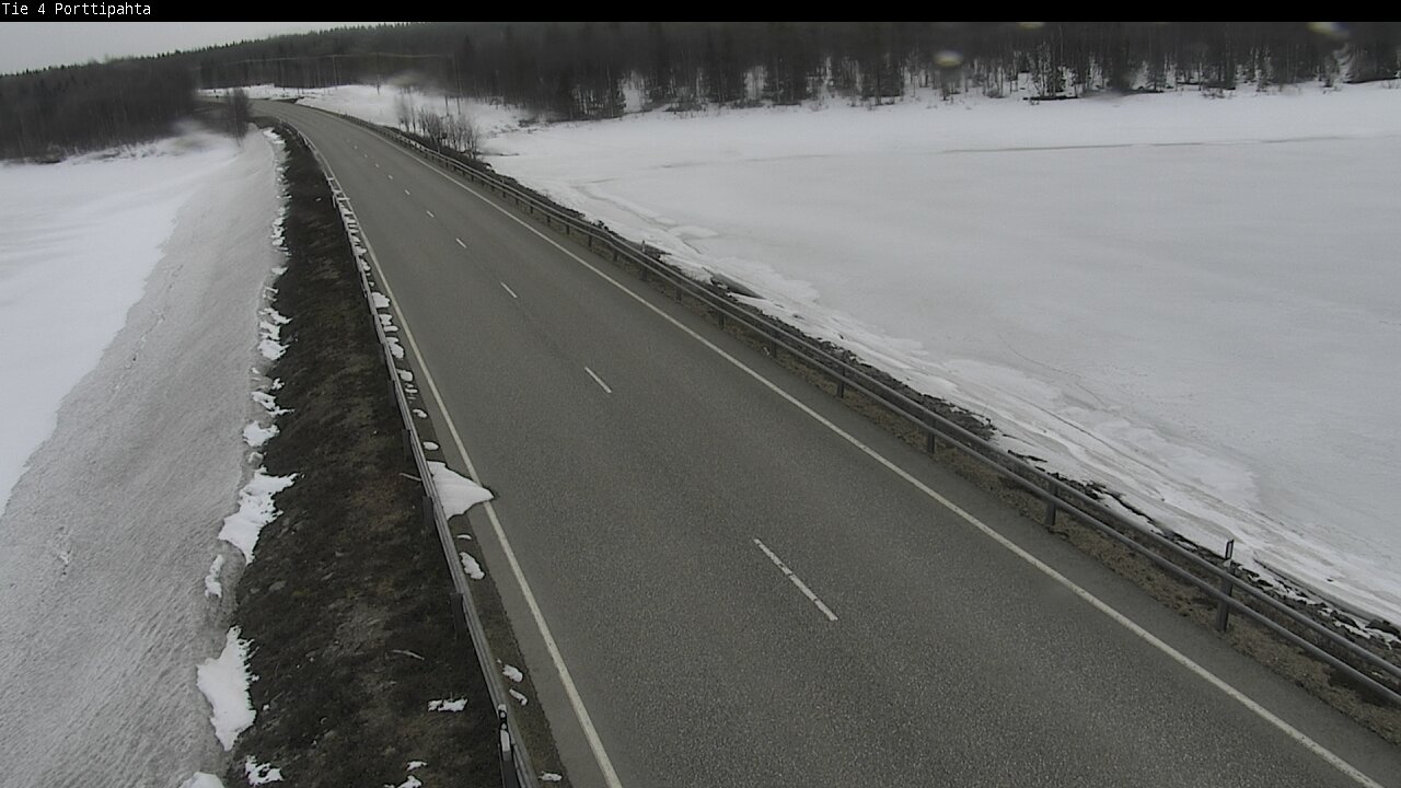 Weather Camera Image Väg 4 Sodankylä, Porttipahta, Sodankylä, Lappi