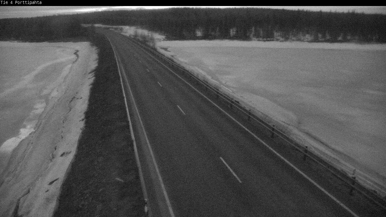 Weather Camera Image Väg 4 Sodankylä, Porttipahta, Sodankylä, Lappi