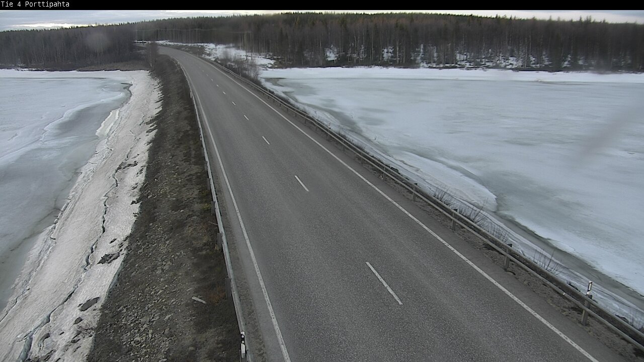 Weather Camera Image Väg 4 Sodankylä, Porttipahta, Sodankylä, Lappi