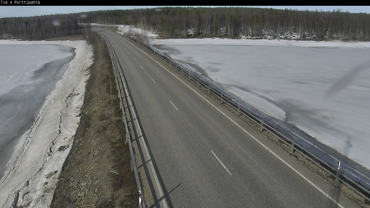 Weather Camera Image Väg 4 Sodankylä, Porttipahta, Sodankylä, Lappi