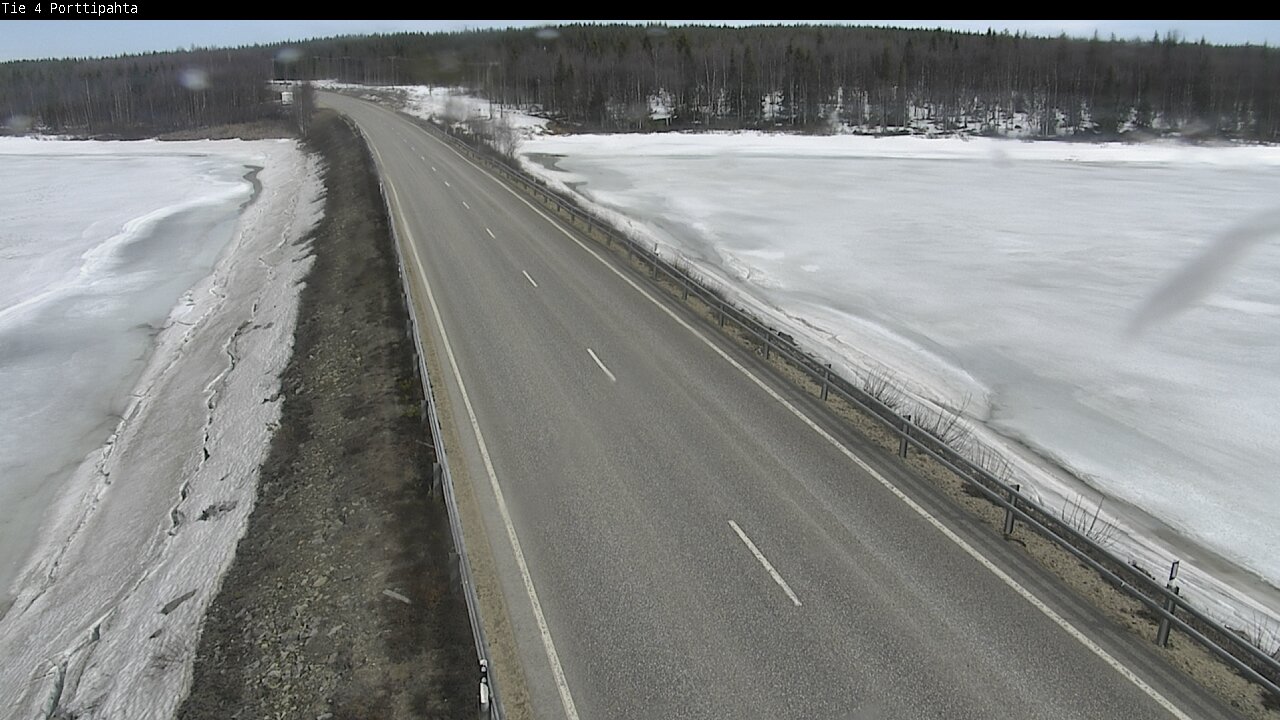 Weather Camera Image Väg 4 Sodankylä, Porttipahta, Sodankylä, Lappi
