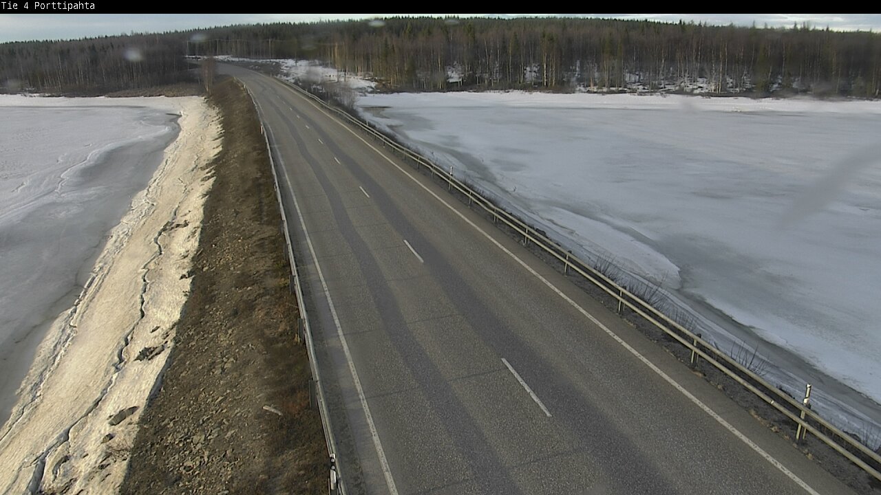 Weather Camera Image Väg 4 Sodankylä, Porttipahta, Sodankylä, Lappi