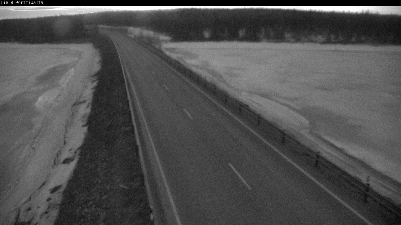 Weather Camera Image Road 4 Sodankylä, Porttipahta, Sodankylä, Lappi