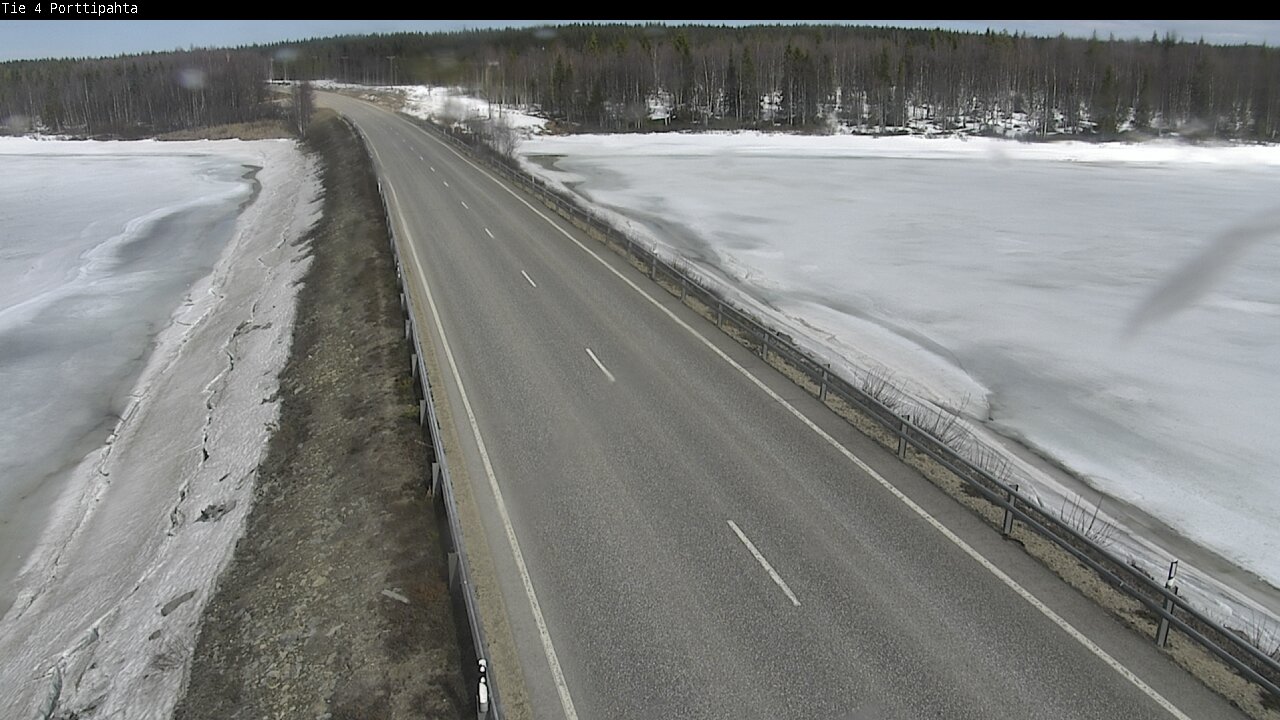 Weather Camera Image Väg 4 Sodankylä, Porttipahta, Sodankylä, Lappi