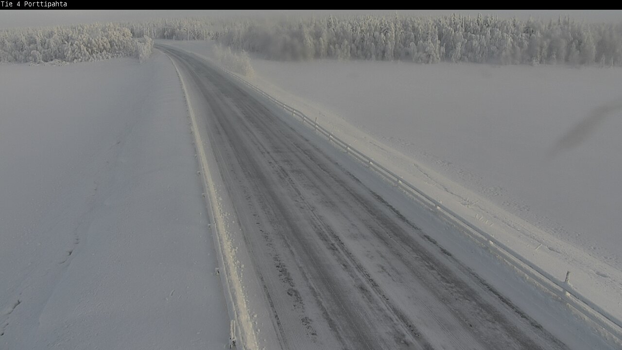 Weather Camera Image Road 4 Sodankylä, Porttipahta, Sodankylä, Lappi
