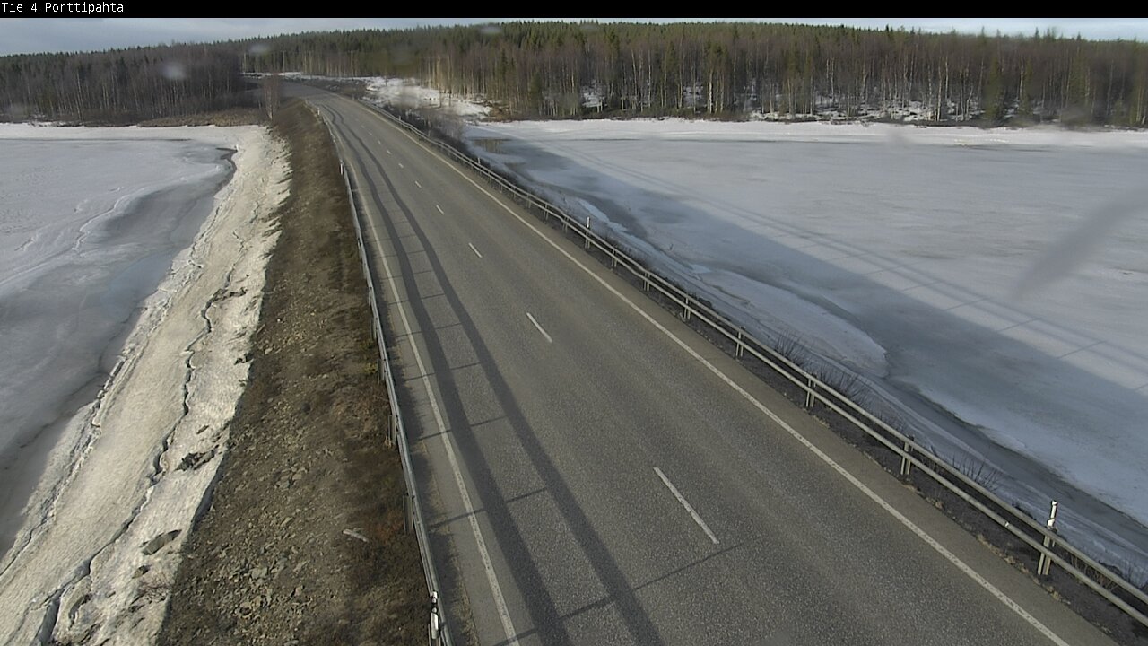 Weather Camera Image Väg 4 Sodankylä, Porttipahta, Sodankylä, Lappi