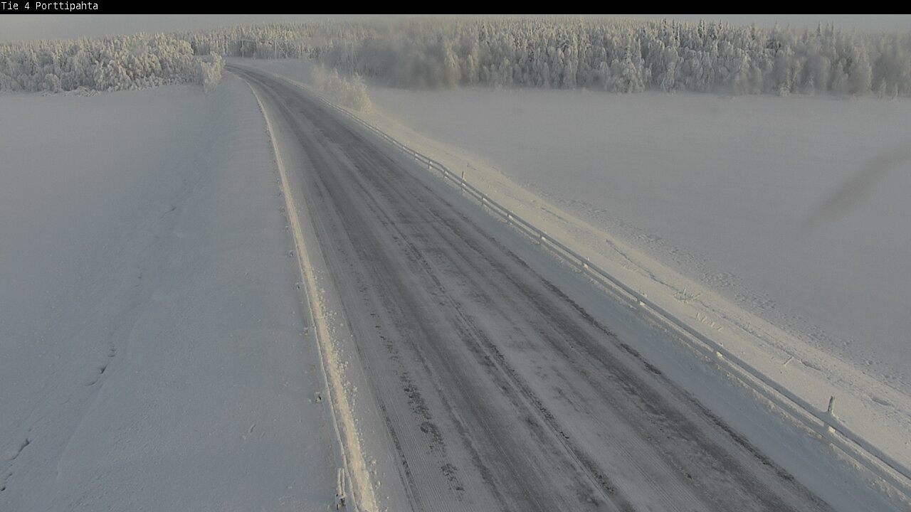 Weather Camera Image Road 4 Sodankylä, Porttipahta, Sodankylä, Lappi