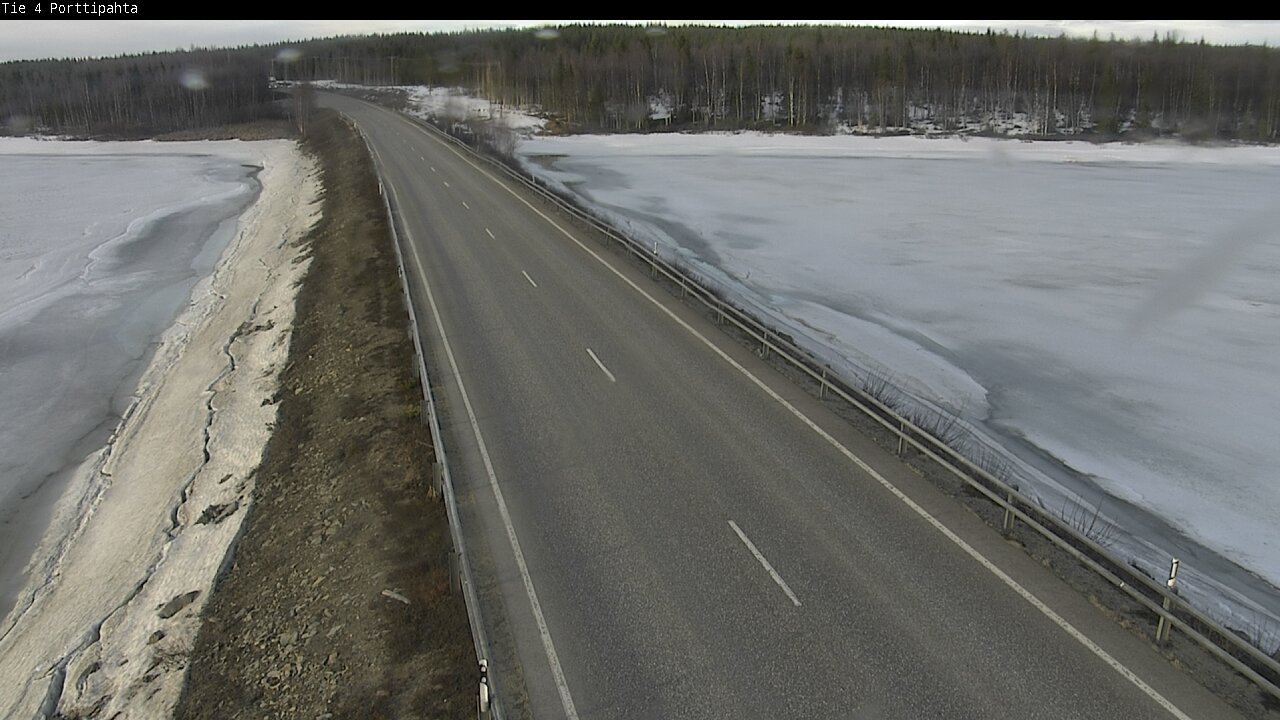 Weather Camera Image Väg 4 Sodankylä, Porttipahta, Sodankylä, Lappi