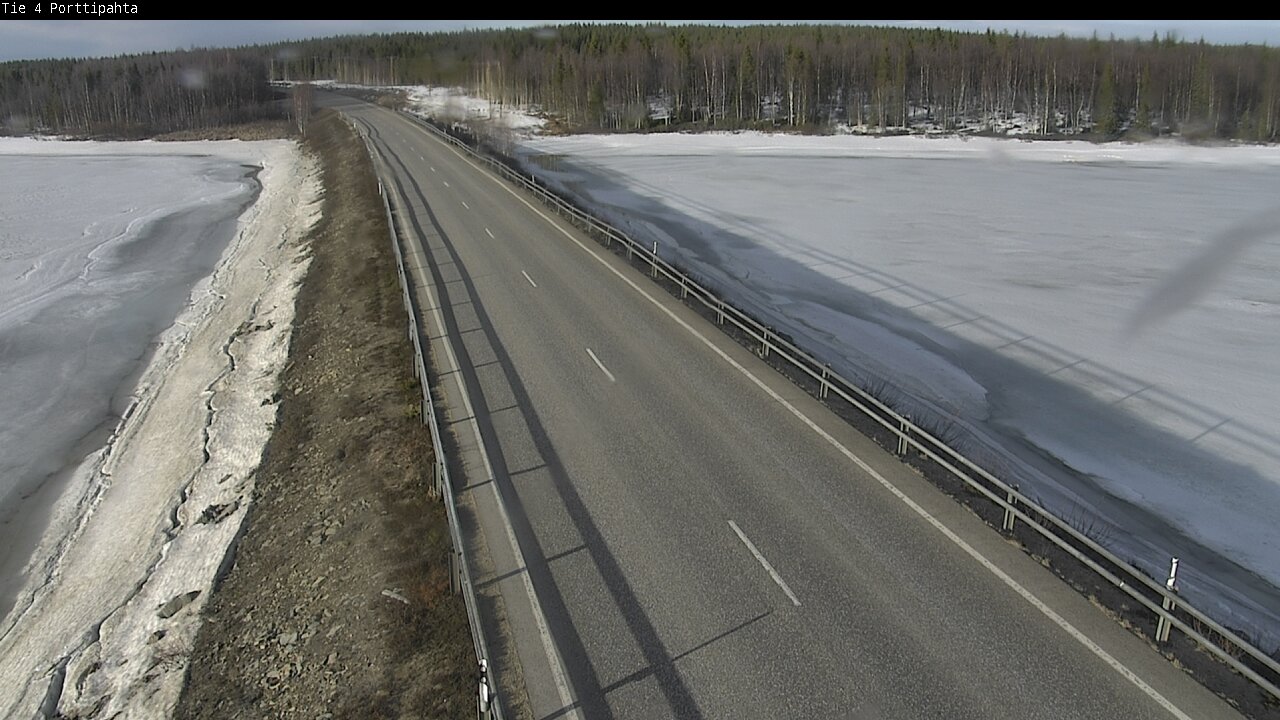 Weather Camera Image Väg 4 Sodankylä, Porttipahta, Sodankylä, Lappi