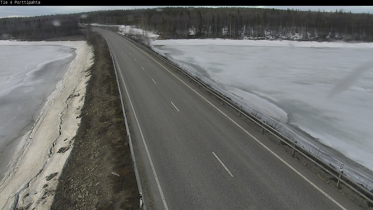 Weather Camera Image Väg 4 Sodankylä, Porttipahta, Sodankylä, Lappi