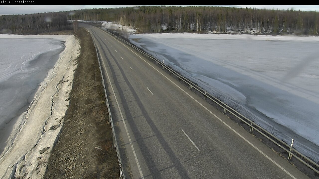 Weather Camera Image Väg 4 Sodankylä, Porttipahta, Sodankylä, Lappi