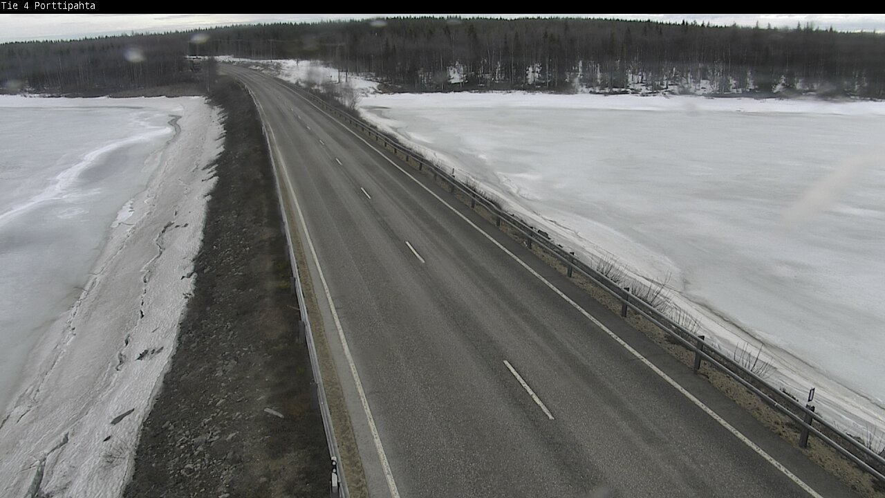 Weather Camera Image Väg 4 Sodankylä, Porttipahta, Sodankylä, Lappi