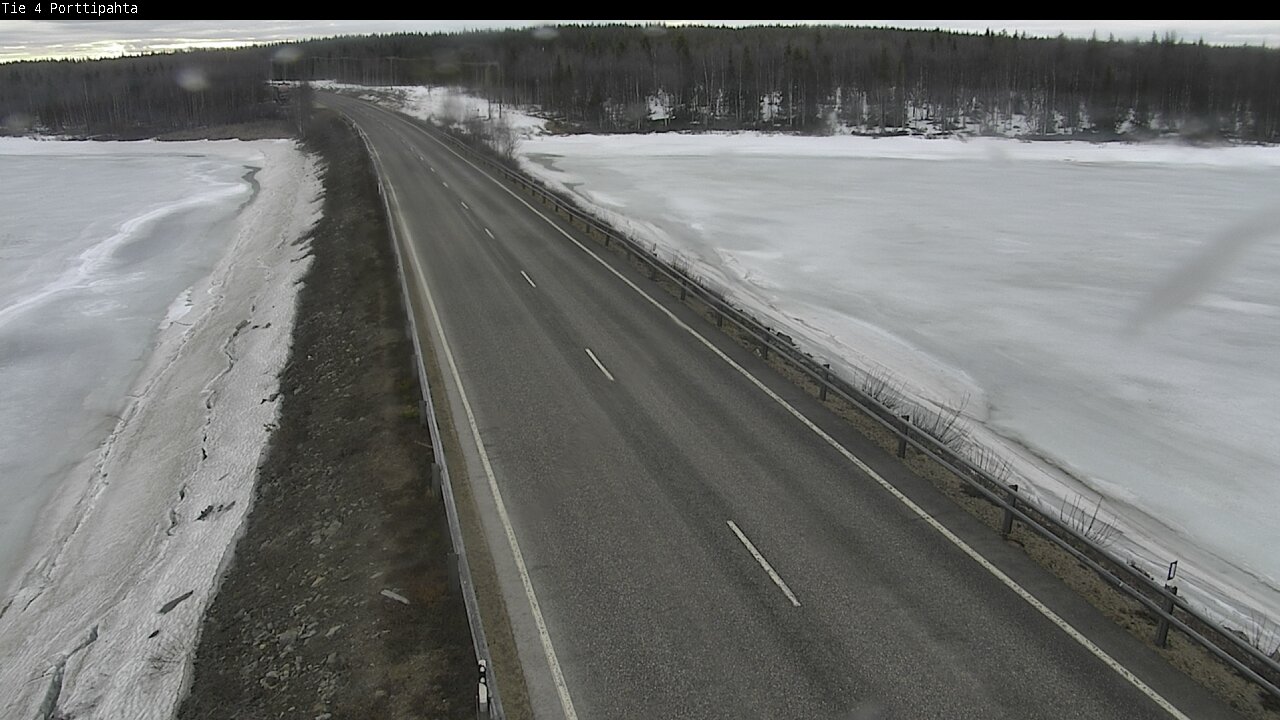 Weather Camera Image Väg 4 Sodankylä, Porttipahta, Sodankylä, Lappi