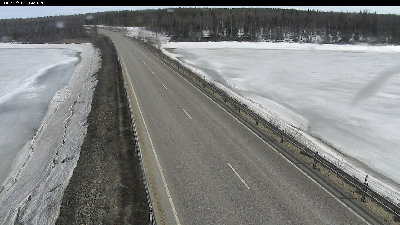 Weather Camera Image Väg 4 Sodankylä, Porttipahta, Sodankylä, Lappi