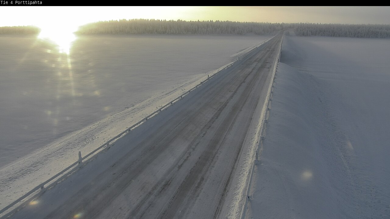Weather Camera Image Road 4 Sodankylä, Porttipahta, Sodankylä, Lappi